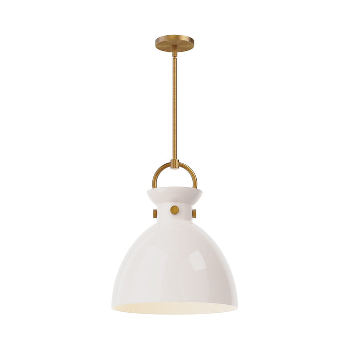 Alora Mood waldo PD411814AGGO Pendant Light - Aged Gold/Opal Glass