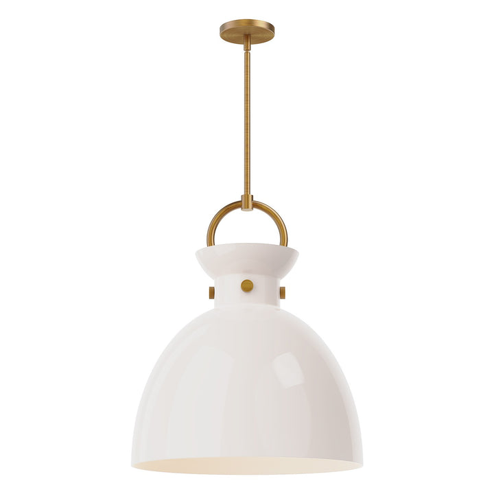 Alora Mood waldo PD411818AGGO Pendant Light - Aged Gold/Opal Glass