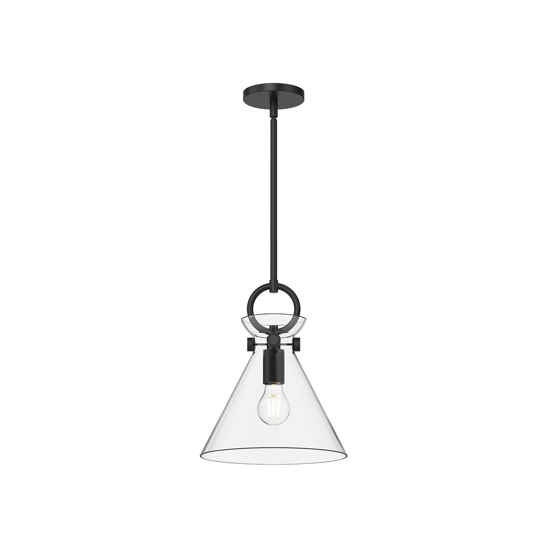 Alora Mood emerson PD412511MBCL Pendant Light - Matte Black/Clear Glass