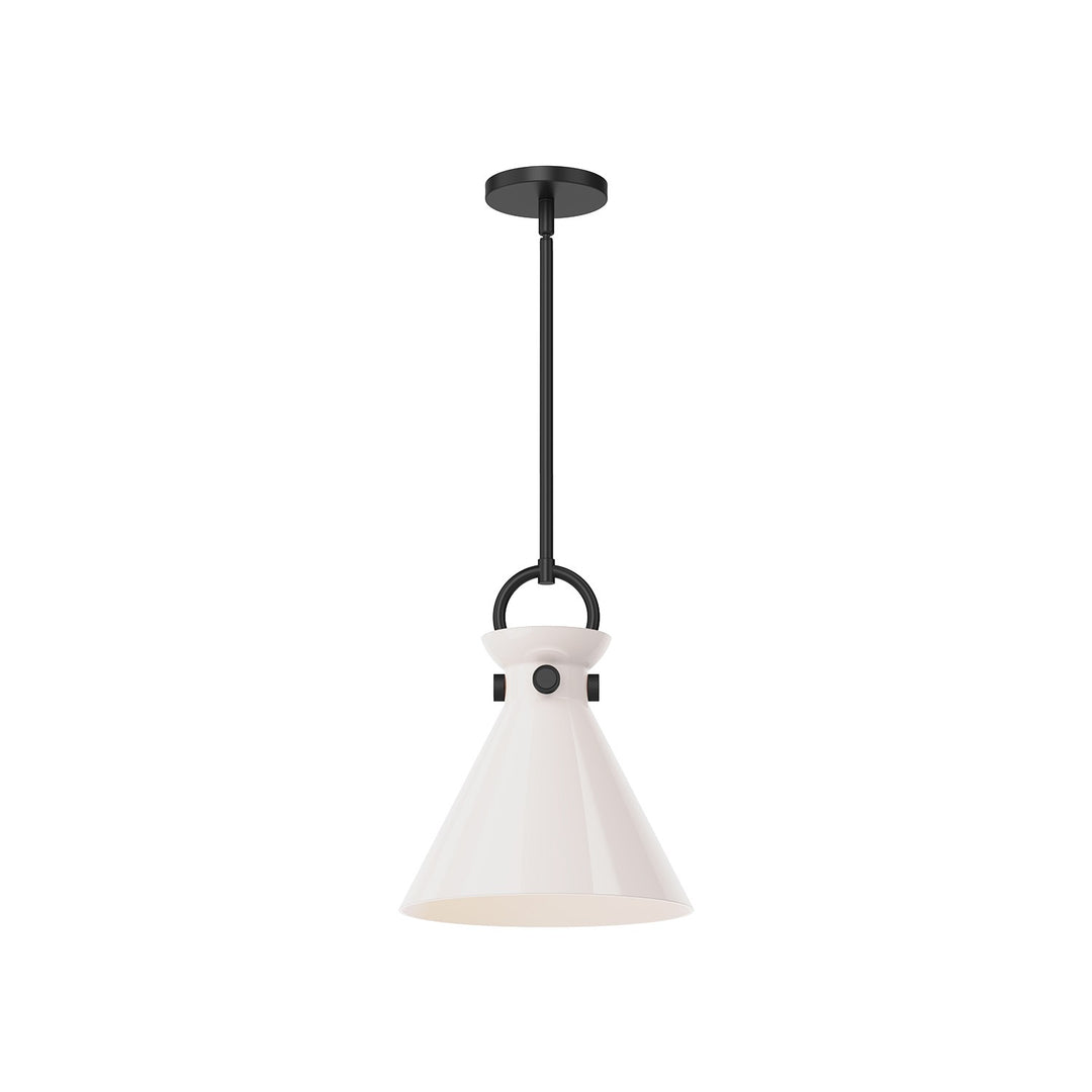 Alora Mood emerson PD412511MBGO Pendant Light - Matte Black/Glossy Opal