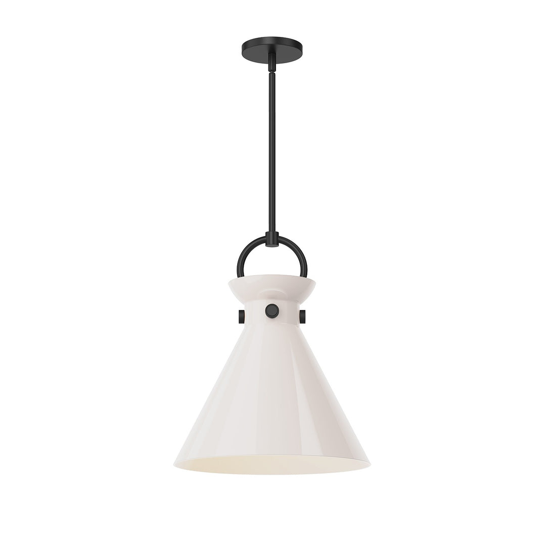 Alora Mood emerson PD412514MBGO Pendant Light - Matte Black/Glossy Opal