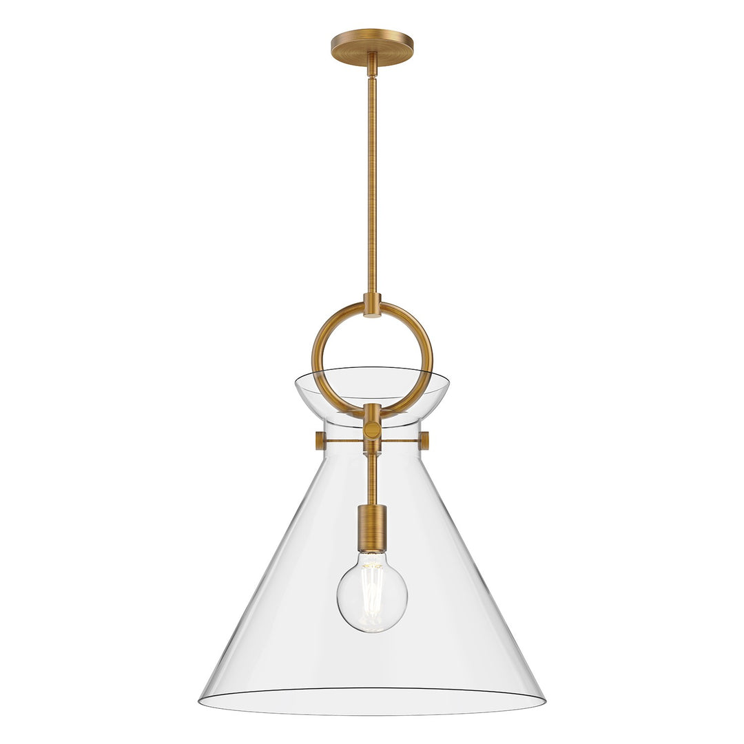 Alora Mood emerson PD412518AGCL Pendant Light - Aged Gold/Clear Glass