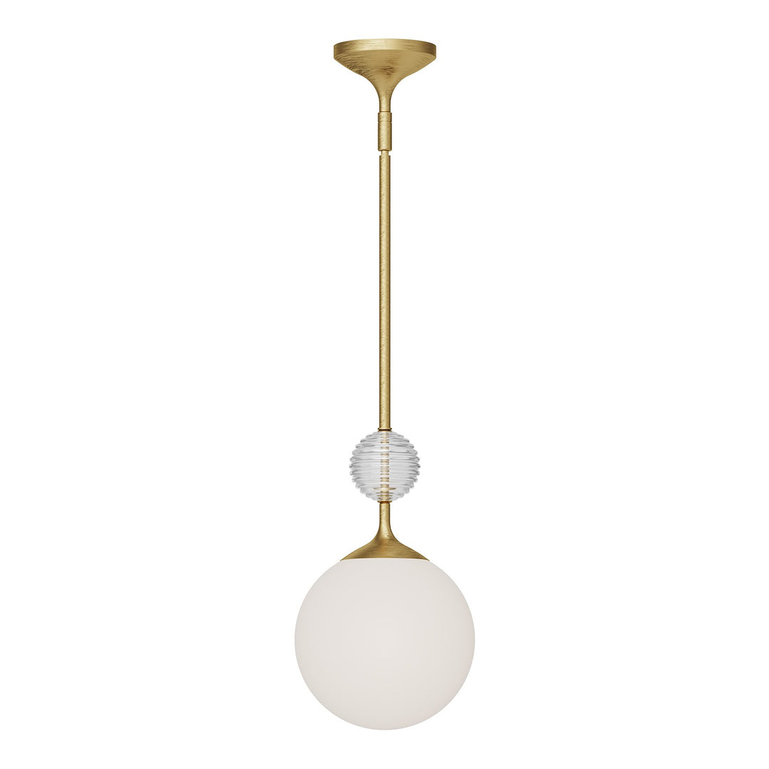 Alora Mood celia PD415308BGOP Pendant Light - Brushed Gold/Opal Glass