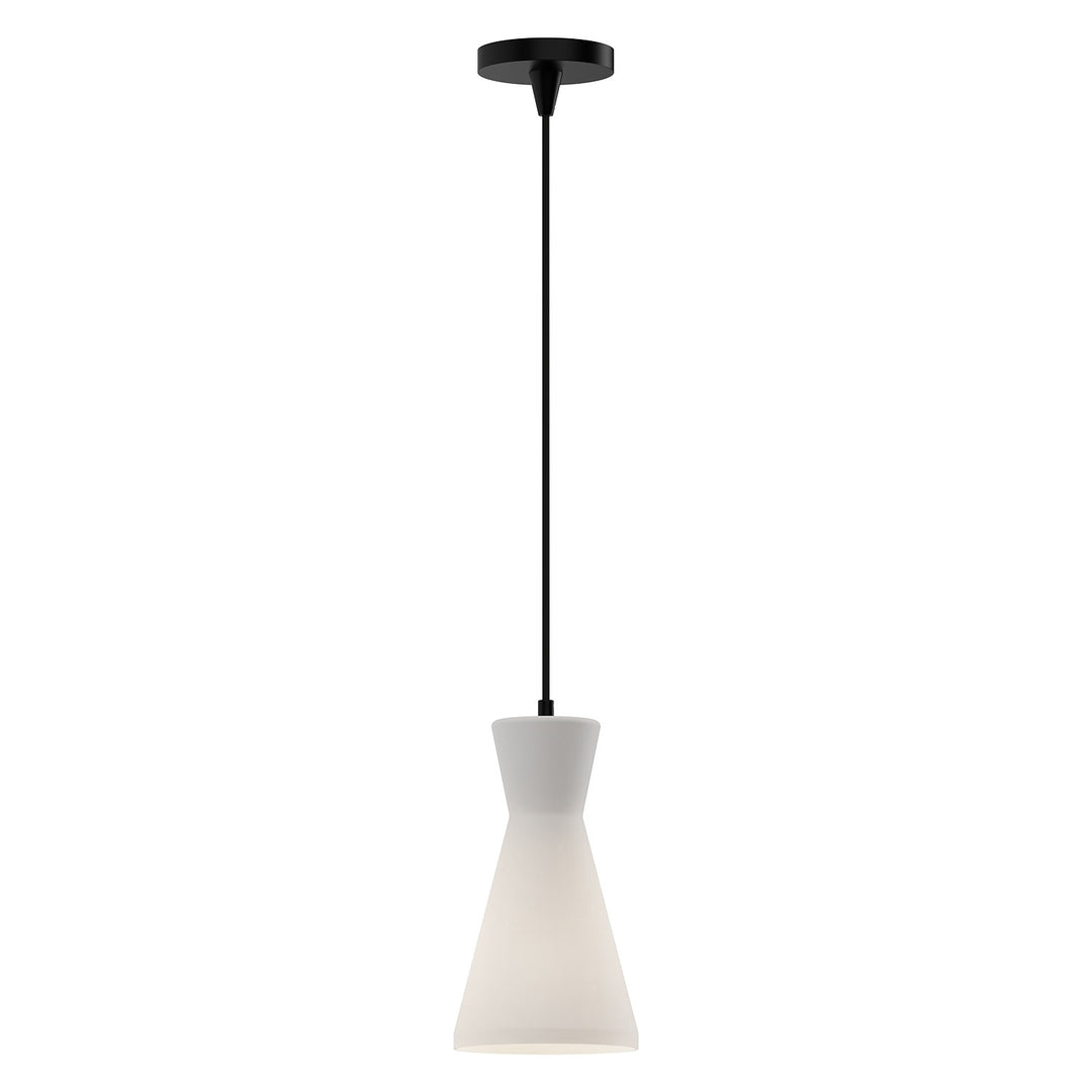 Alora Mood betty PD473706MBOP Pendant Light - Matte Black/Opal Glass