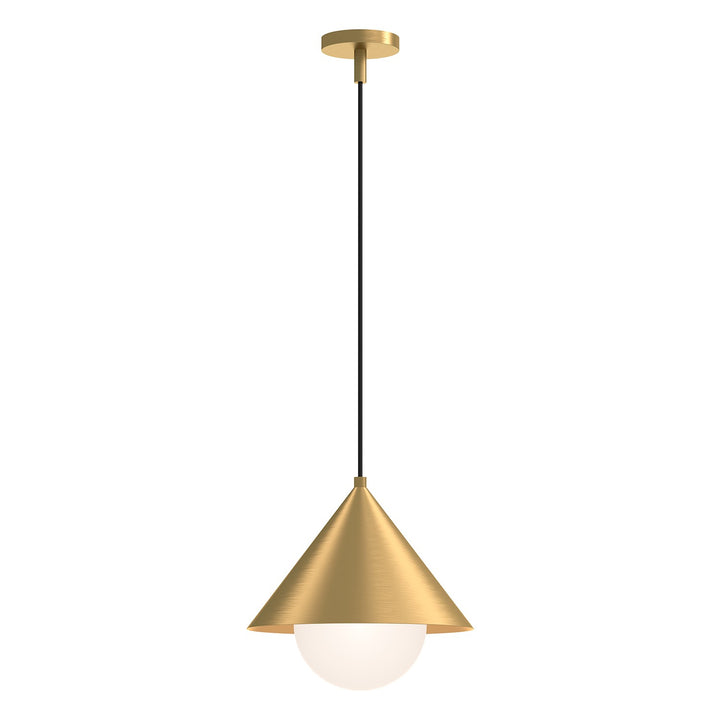 Alora Mood remy PD485214BGOP Pendant Light - Brushed Gold/Opal Glass