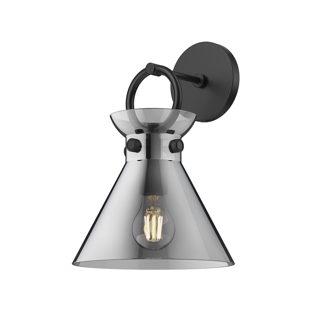 Alora Mood emerson WV412509MBSM Wall Light - Matte Black/Smoked