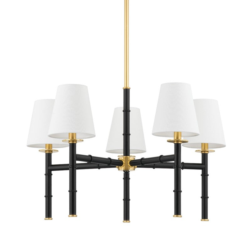 Mitzi Banyan H759805-AGB/SBK Chandelier Light - Aged Brass