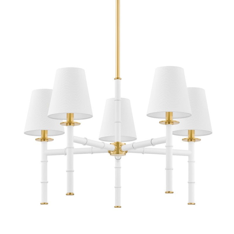 Mitzi Banyan H759805-AGB/SWH Chandelier Light - Aged Brass