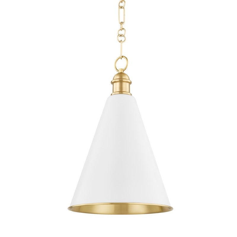 Mitzi Fenimore H761701A-AGB/SWH Pendant Light - Aged Brass