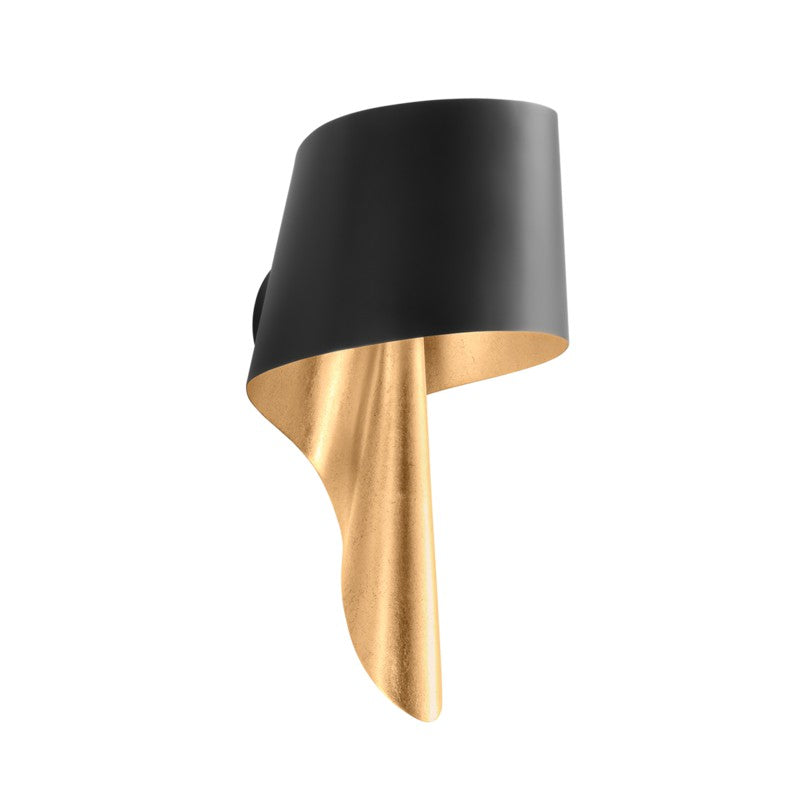 Corbett Lucia 348-01-VGL/SBK Wall Sconce Light - Vintage Gold Leaf And Soft Black