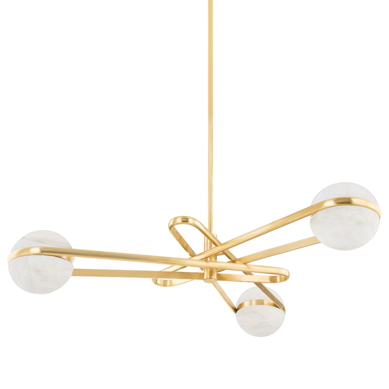 Corbett Kyomi 353-52-VB Chandelier Light - Vintage Brass