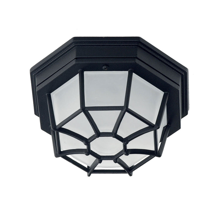 Savoy House Lighting 5-2066-BK Exterior Collections One Light Outdoor Flush Mount Outdoor Black