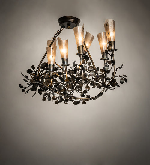 Meyda Tiffany Vinca Vine 131817 Chandelier Light - Burnished Copper