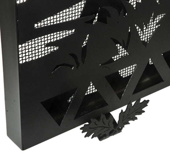 Meyda Tiffany Lighting 131936 Moose Creek Fireplace Screen Home Decor Black