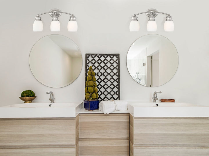 Savoy House Elise 8-9127-3-SN Bath Vanity Light 21 in. wide - Satin Nickel