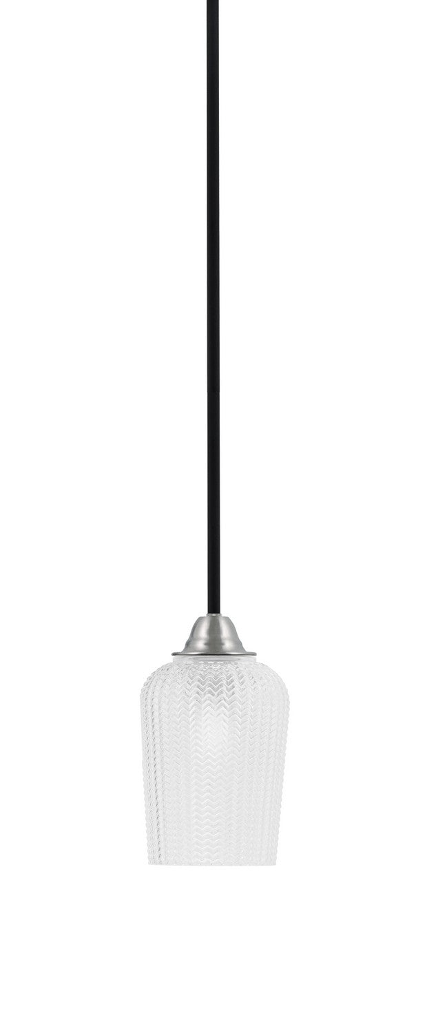 Toltec Paramount 3401-MBBN-4250 Pendant Light - Matte Black & Brushed Nickel