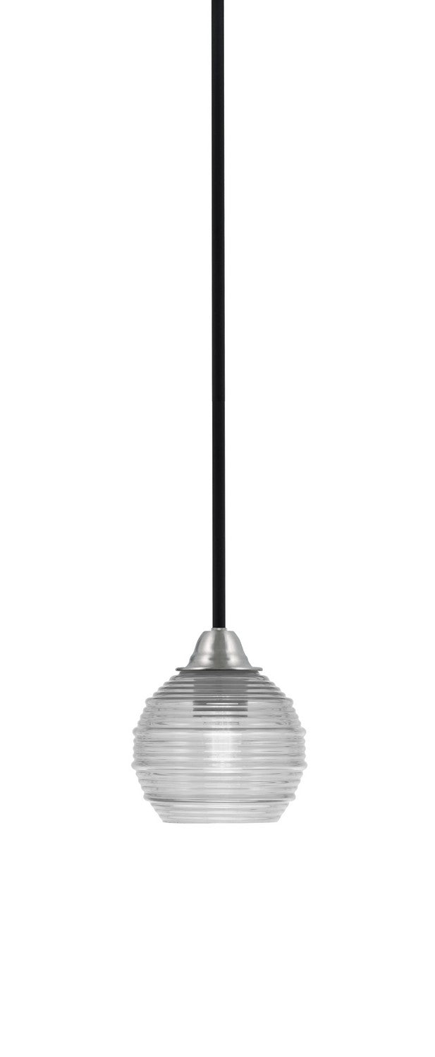 Toltec Paramount 3401-MBBN-5110 Pendant Light - Matte Black & Brushed Nickel