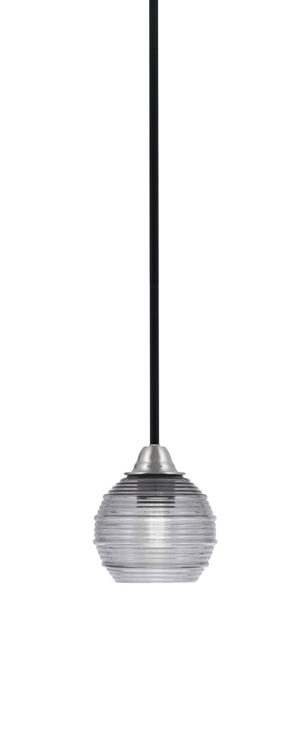Toltec Paramount 3401-MBBN-5112 Pendant Light - Matte Black & Brushed Nickel