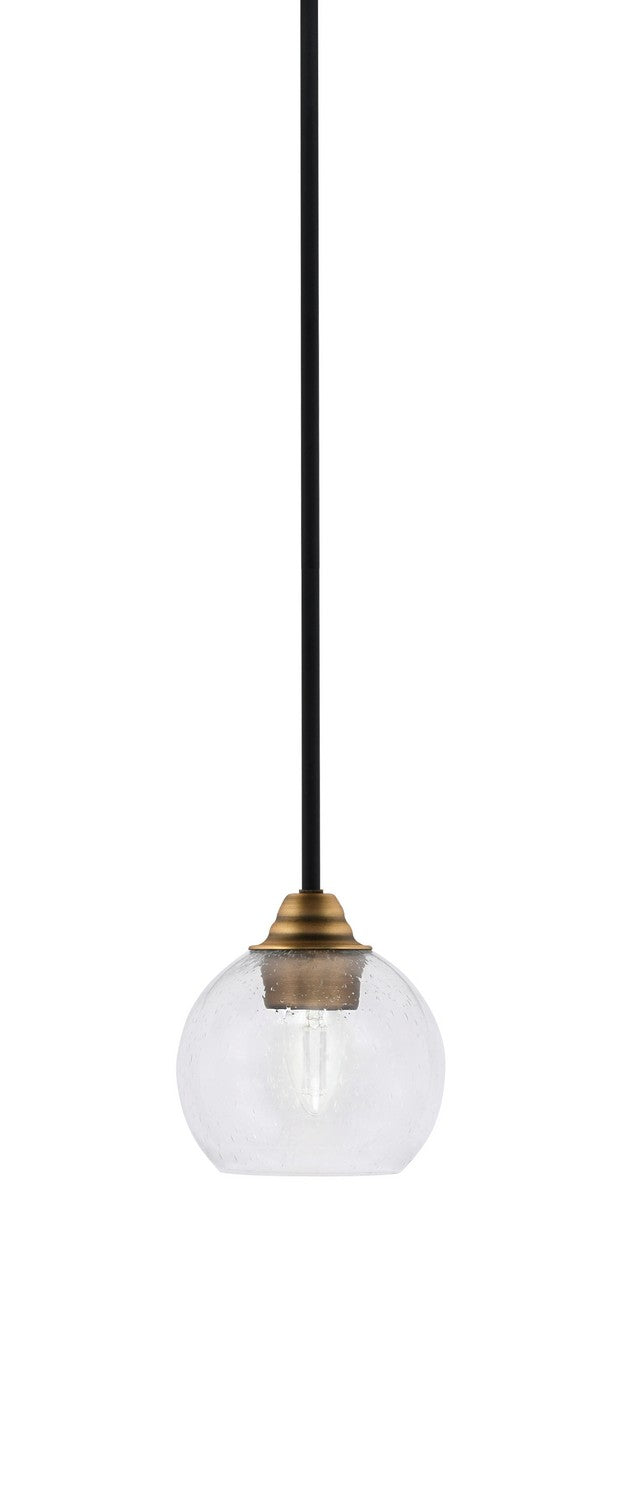 Toltec Paramount 3401-MBBR-4100 Pendant Light - Matte Black & Brass