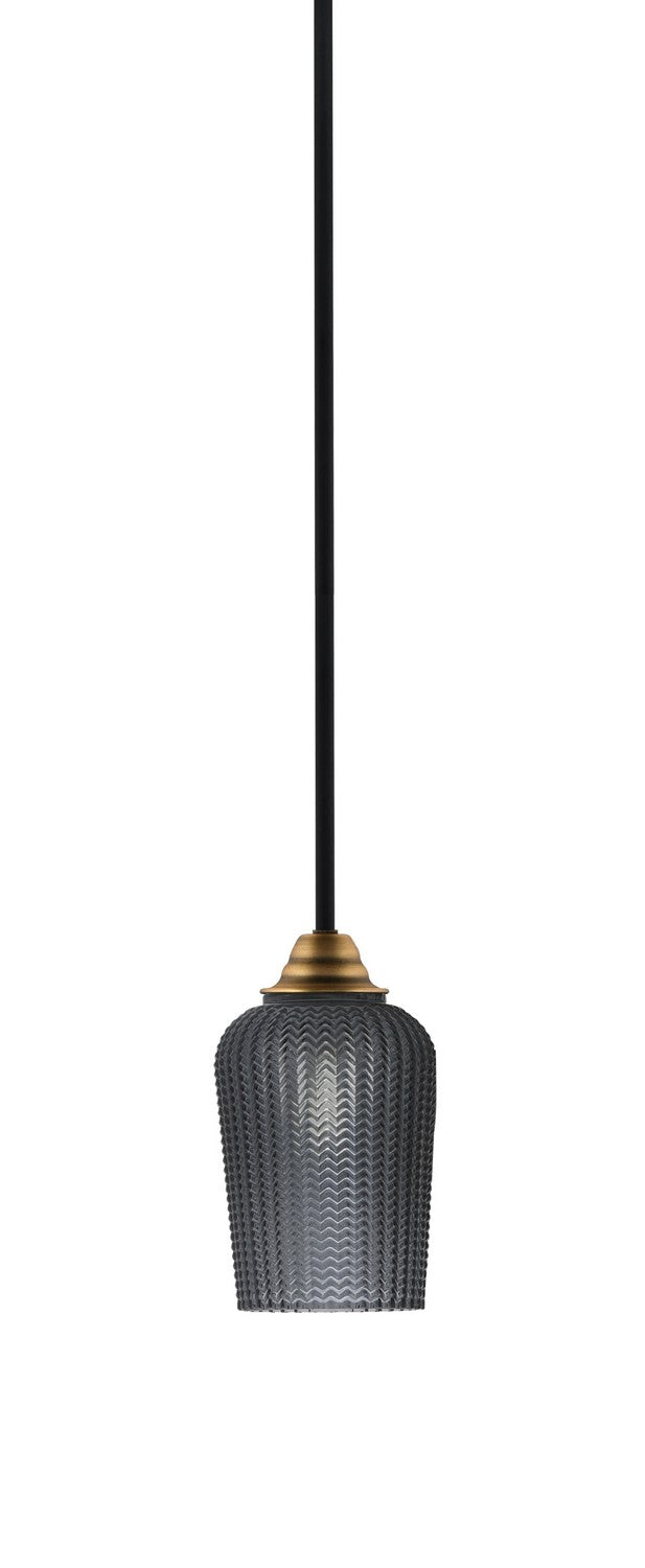 Toltec Paramount 3401-MBBR-4252 Pendant Light - Matte Black & Brass