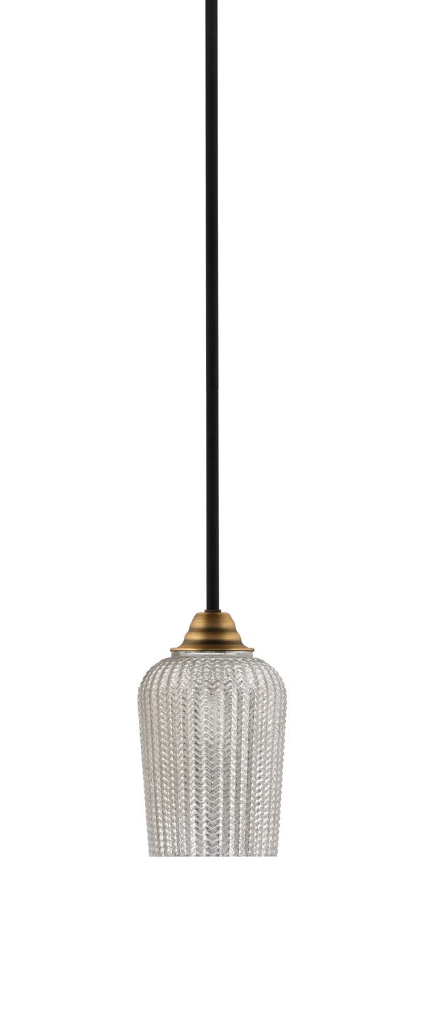 Toltec Paramount 3401-MBBR-4253 Pendant Light - Matte Black & Brass