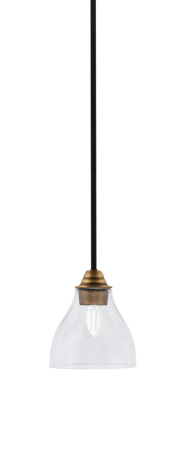 Toltec Paramount 3401-MBBR-4760 Pendant Light - Matte Black & Brass