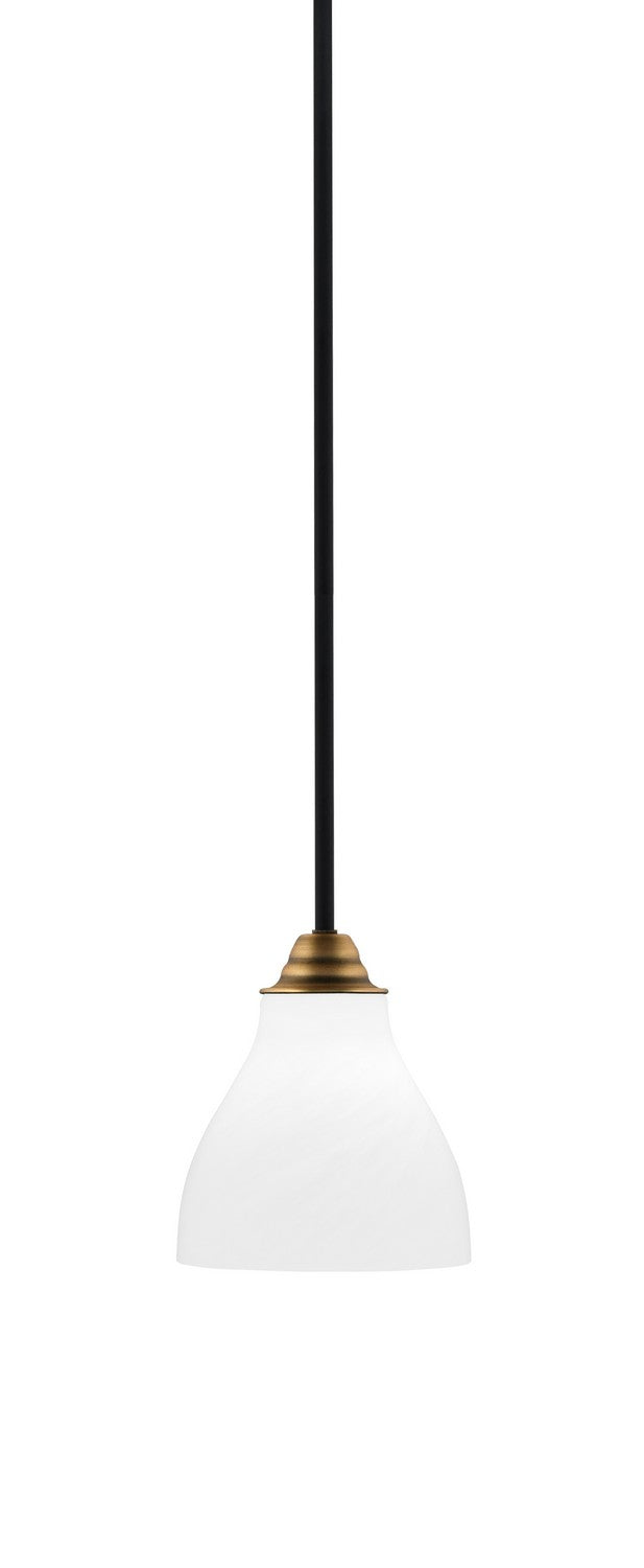 Toltec Paramount 3401-MBBR-4761 Pendant Light - Matte Black & Brass