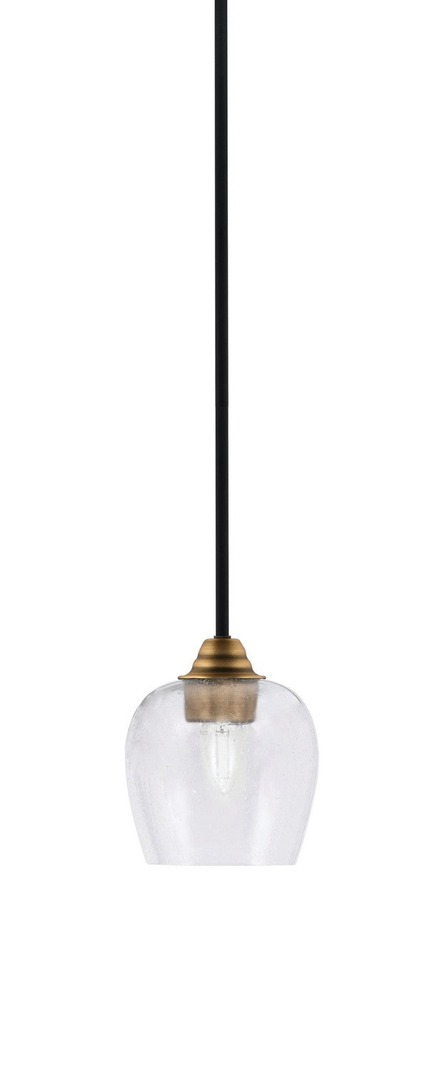 Toltec Paramount 3401-MBBR-4810 Pendant Light - Matte Black & Brass