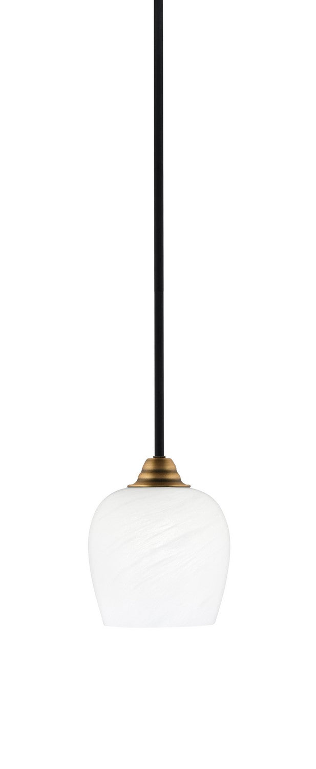 Toltec Paramount 3401-MBBR-4811 Pendant Light - Matte Black & Brass