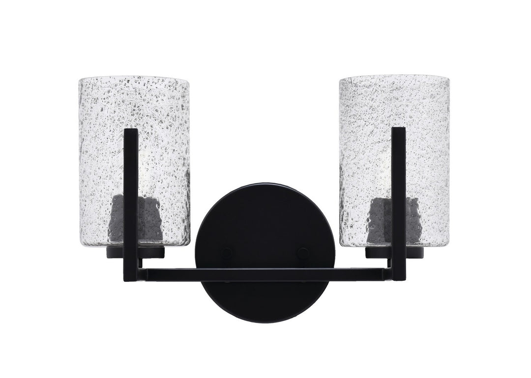 Toltec Atlas 4512-MB-3002 Bath Vanity Light 13 in. wide - Matte Black