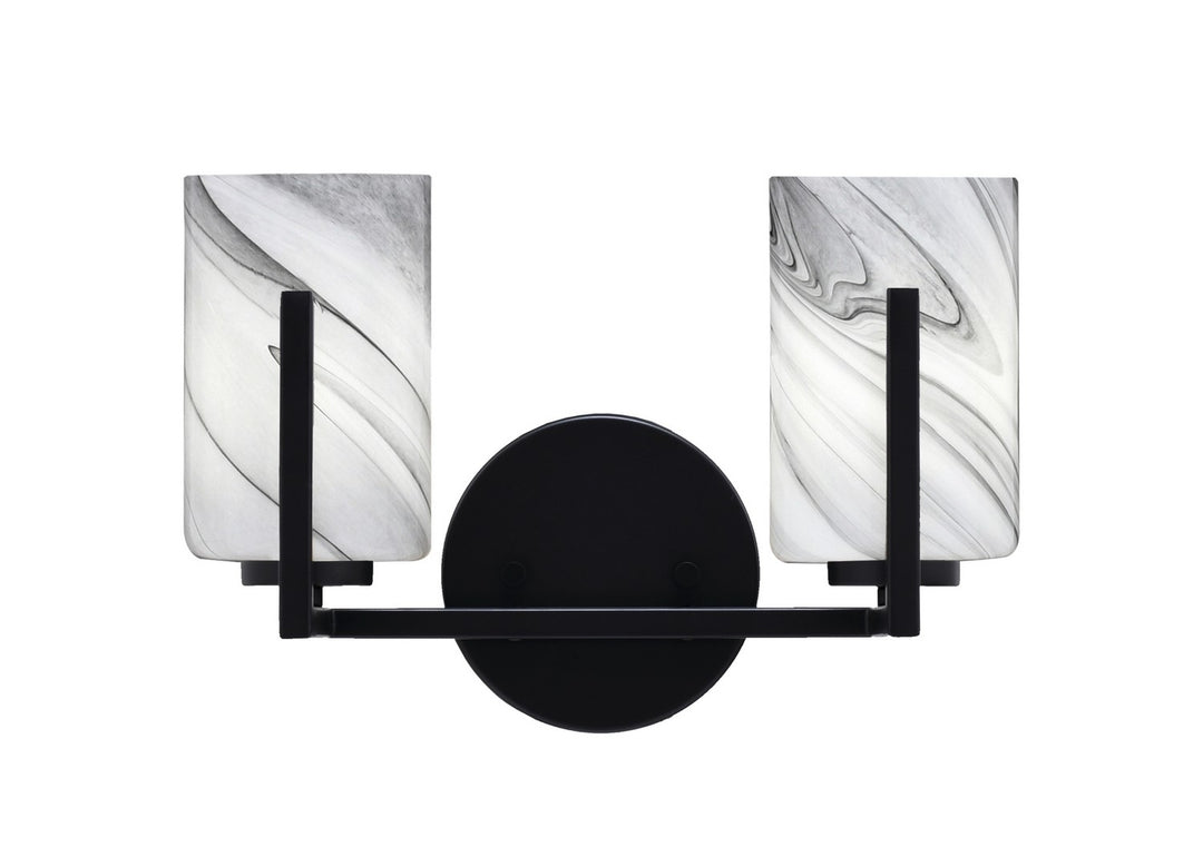 Toltec Atlas 4512-MB-3009 Bath Vanity Light 13 in. wide - Matte Black