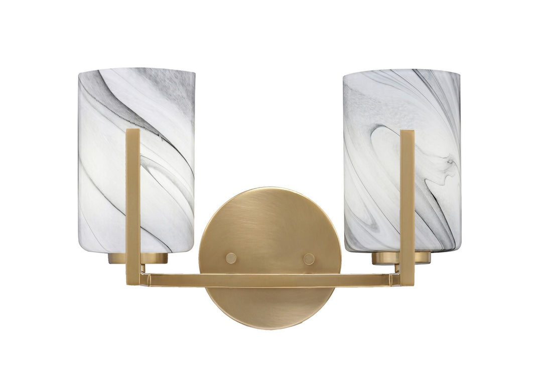 Toltec Atlas 4512-NAB-3009 Bath Vanity Light 13 in. wide - New Age Brass