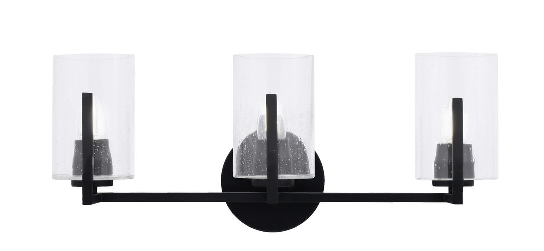 Toltec Atlas 4513-MB-300 Bath Vanity Light 21 in. wide - Matte Black