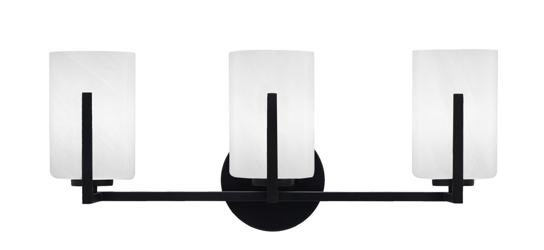 Toltec Atlas 4513-MB-3001 Bath Vanity Light 21 in. wide - Matte Black