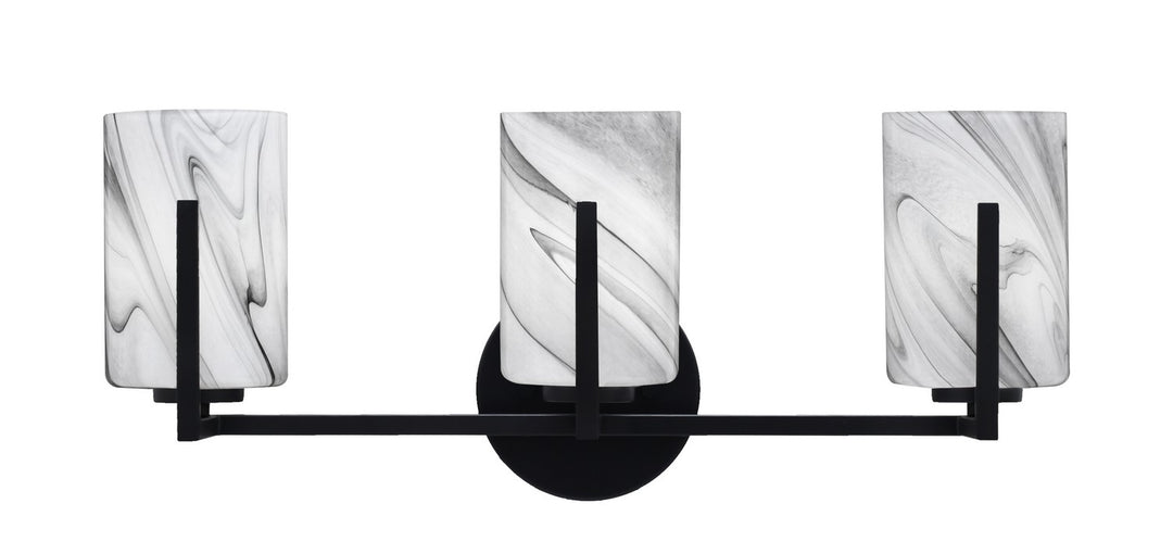 Toltec Atlas 4513-MB-3009 Bath Vanity Light 21 in. wide - Matte Black