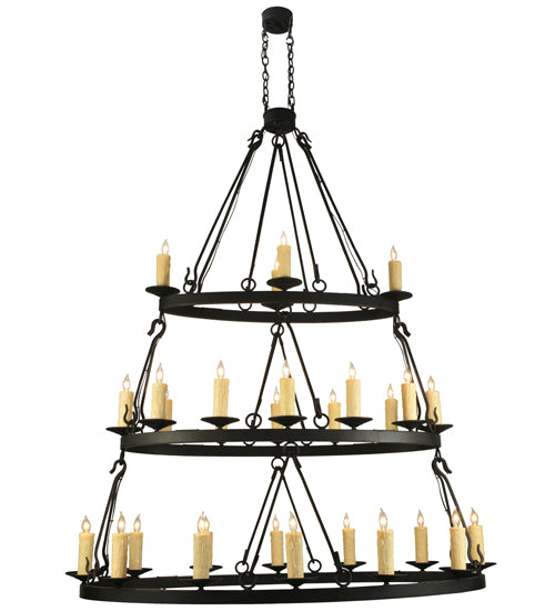 Meyda Tiffany Kenosha 132123 Chandelier Light - Pewter