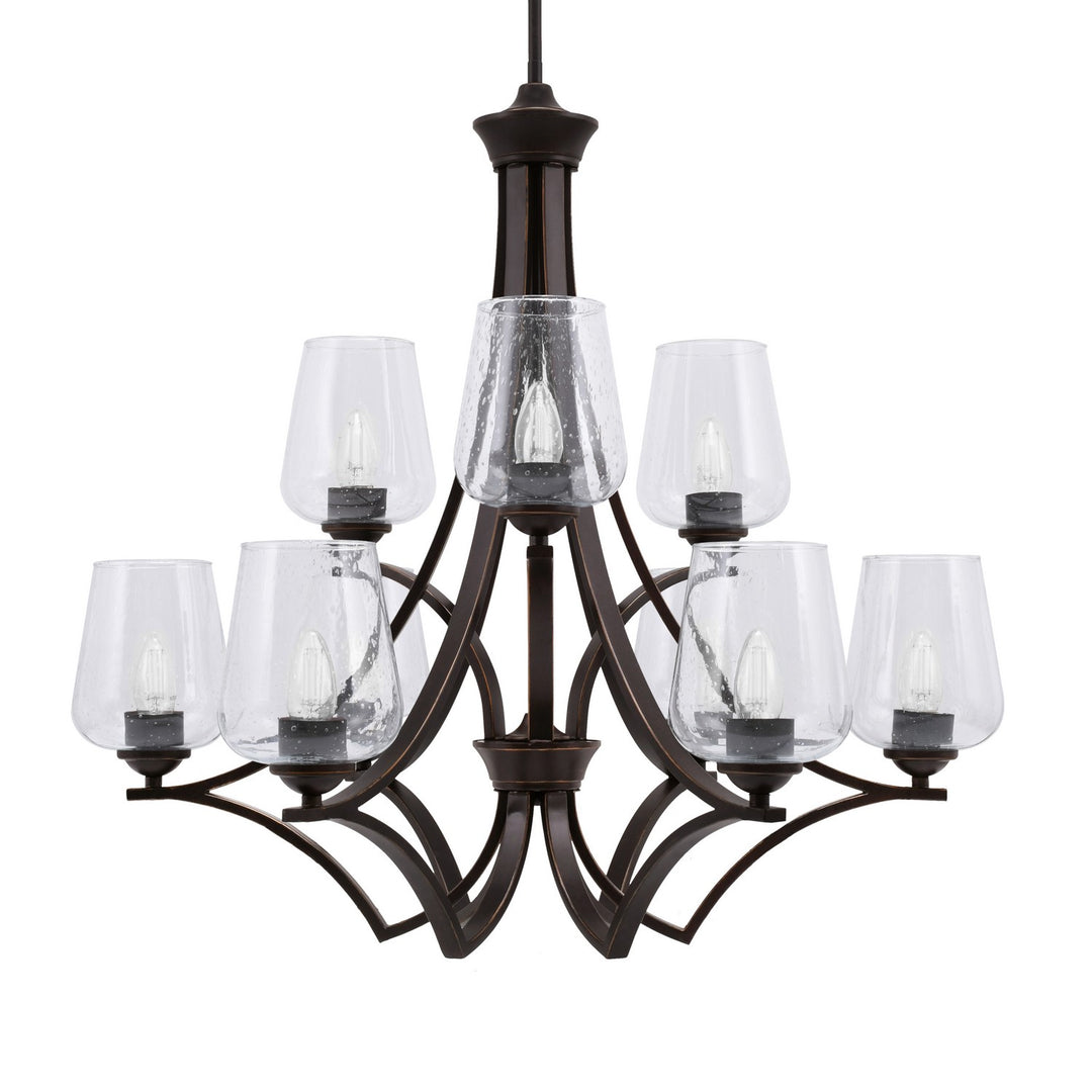 Toltec Zilo 569-DG-210 Chandelier Light - Dark Granite