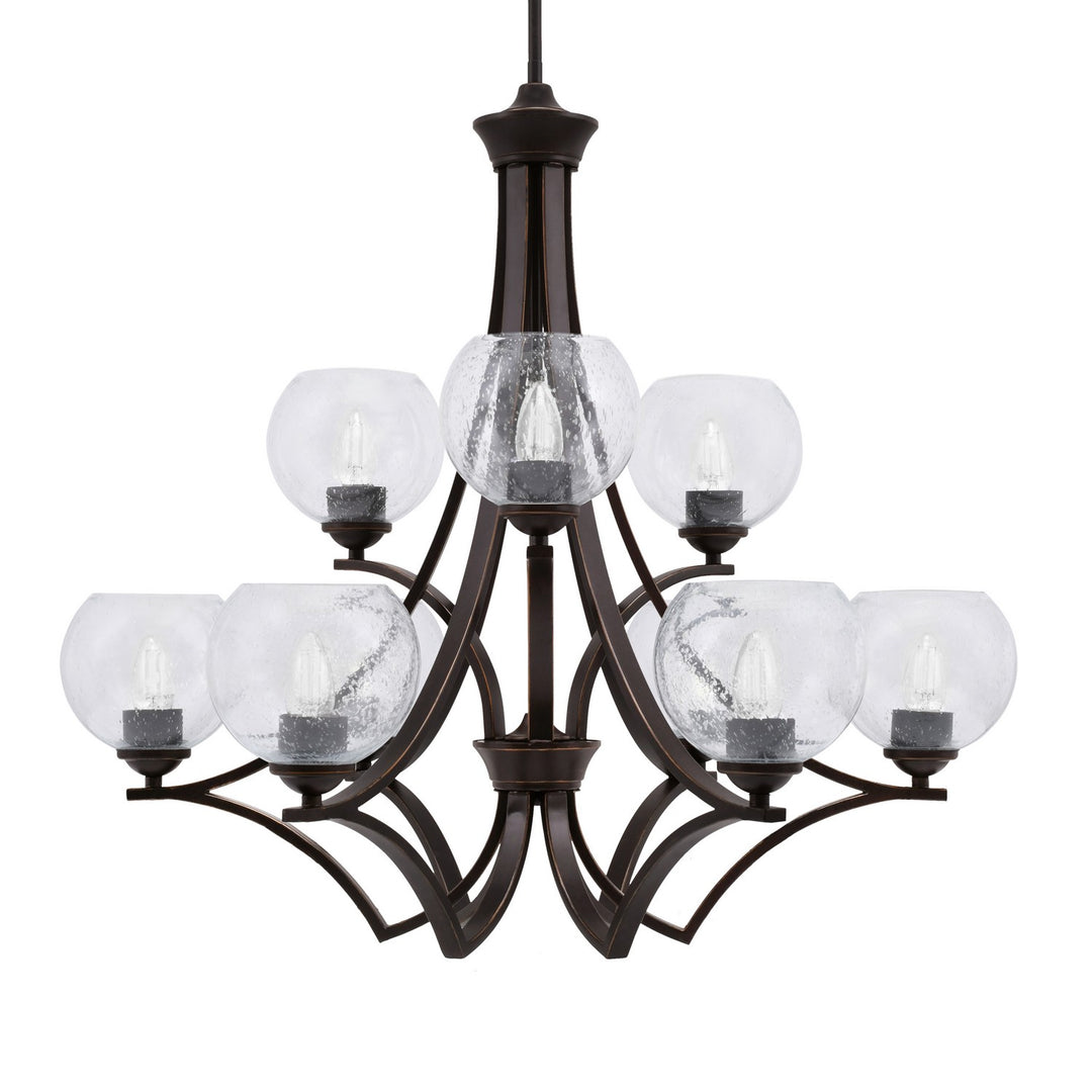 Toltec Zilo 569-DG-4100 Chandelier Light - Dark Granite