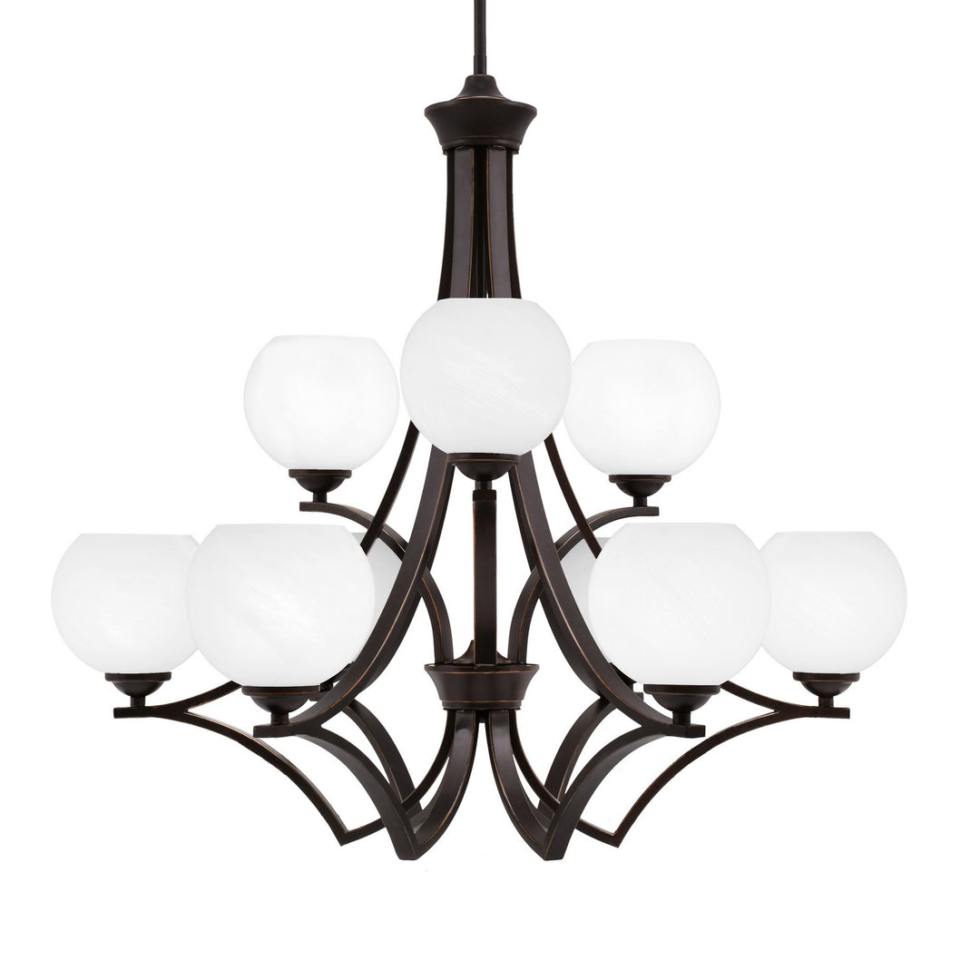 Toltec Zilo 569-DG-4101 Chandelier Light - Dark Granite