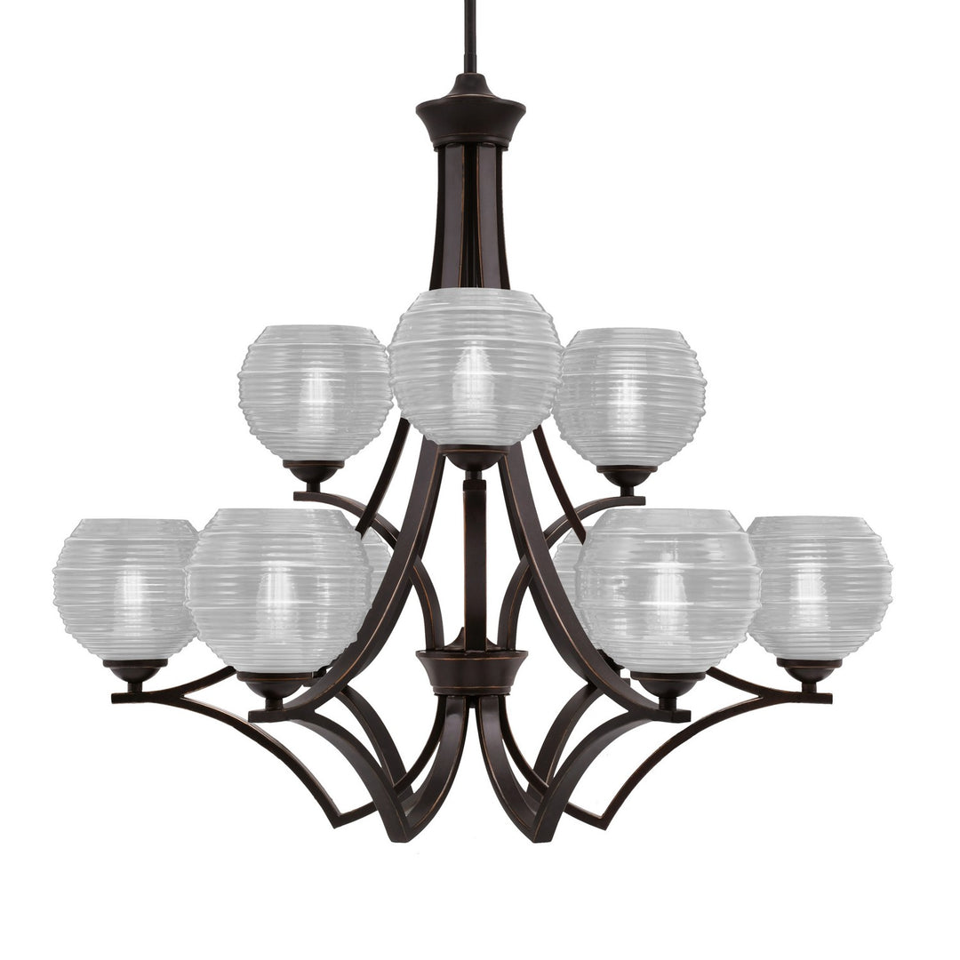 Toltec Zilo 569-DG-5110 Chandelier Light - Dark Granite