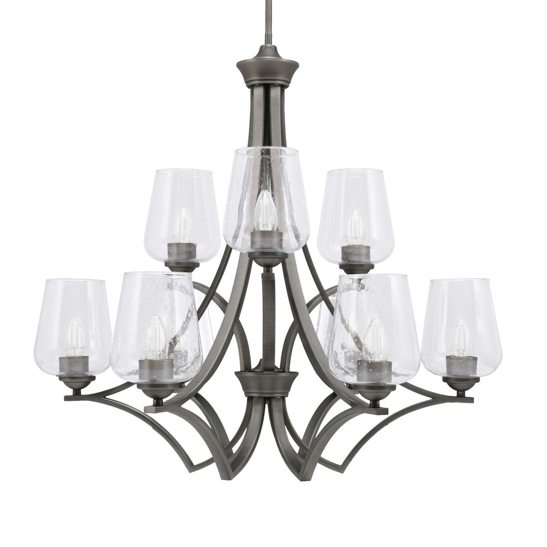 Toltec Zilo 569-GP-210 Chandelier Light - Graphite