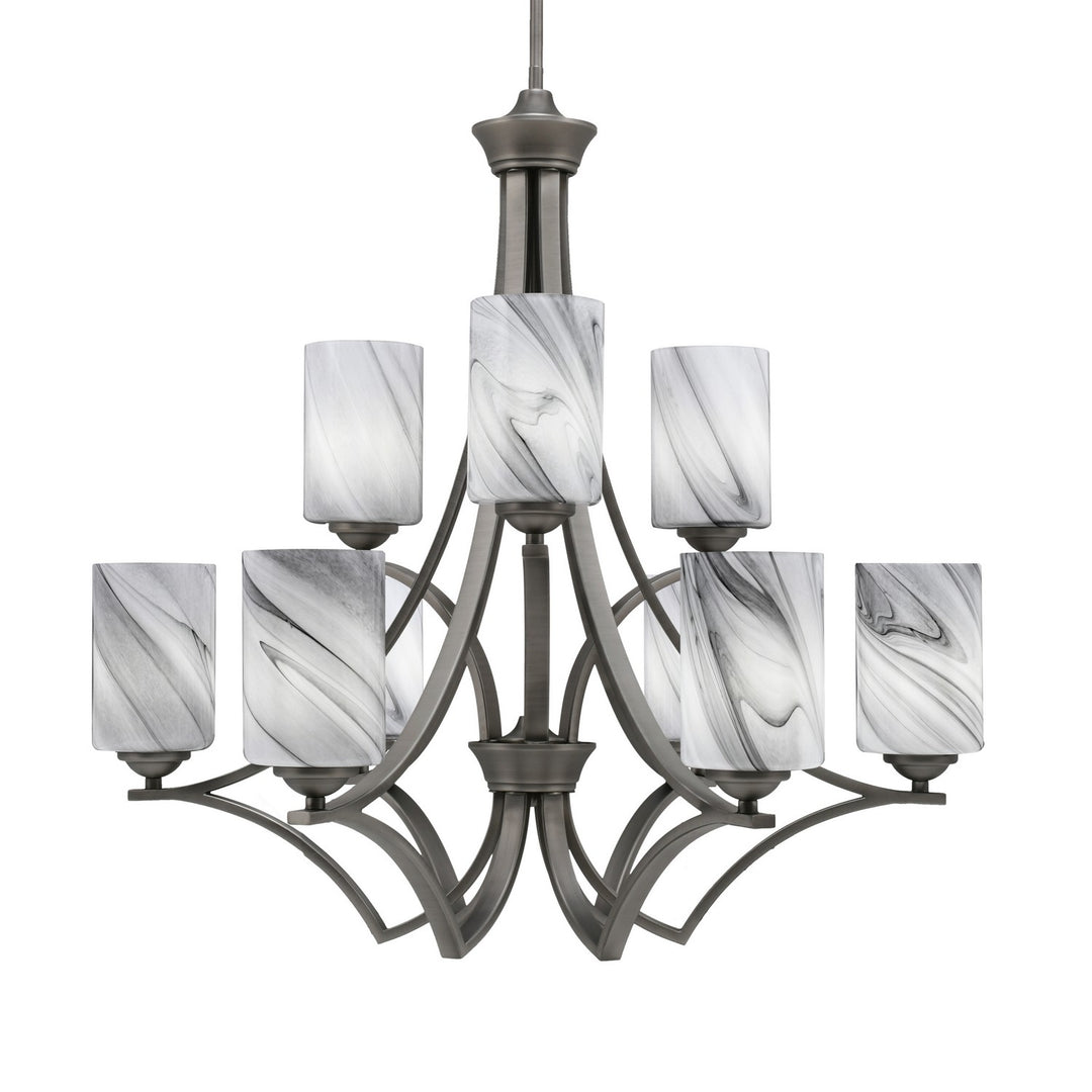 Toltec Zilo 569-GP-3009 Chandelier Light - Graphite