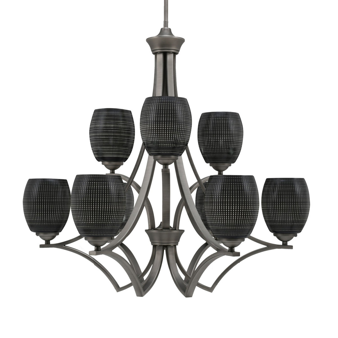 Toltec Zilo 569-GP-4029 Chandelier Light - Graphite