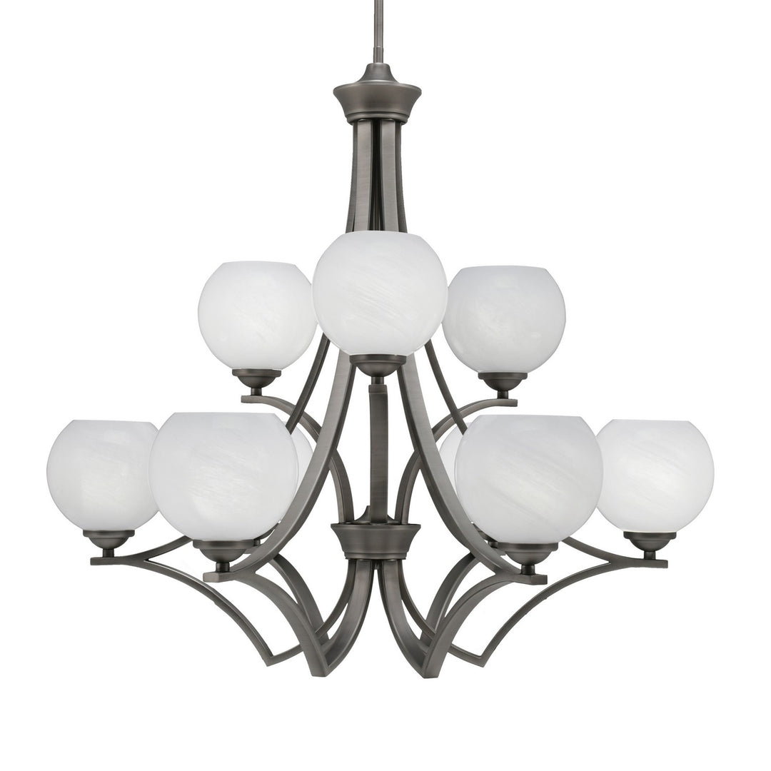 Toltec Zilo 569-GP-4101 Chandelier Light - Graphite