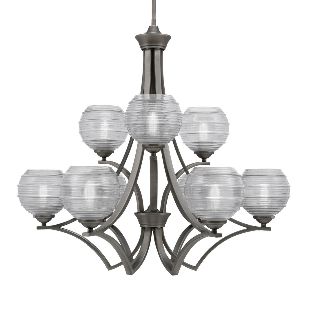 Toltec Zilo 569-GP-5110 Chandelier Light - Graphite