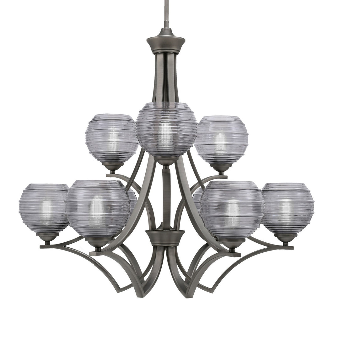 Toltec Zilo 569-GP-5112 Chandelier Light - Graphite