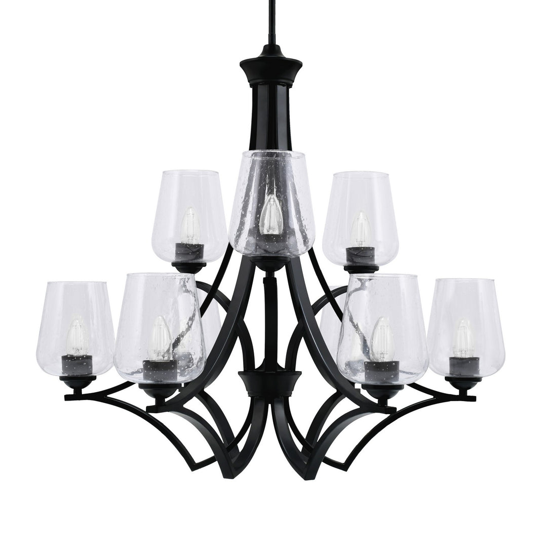 Toltec Zilo 569-MB-210 Chandelier Light - Matte Black