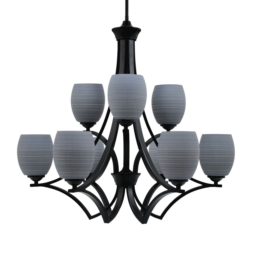 Toltec Zilo 569-MB-4022 Chandelier Light - Matte Black