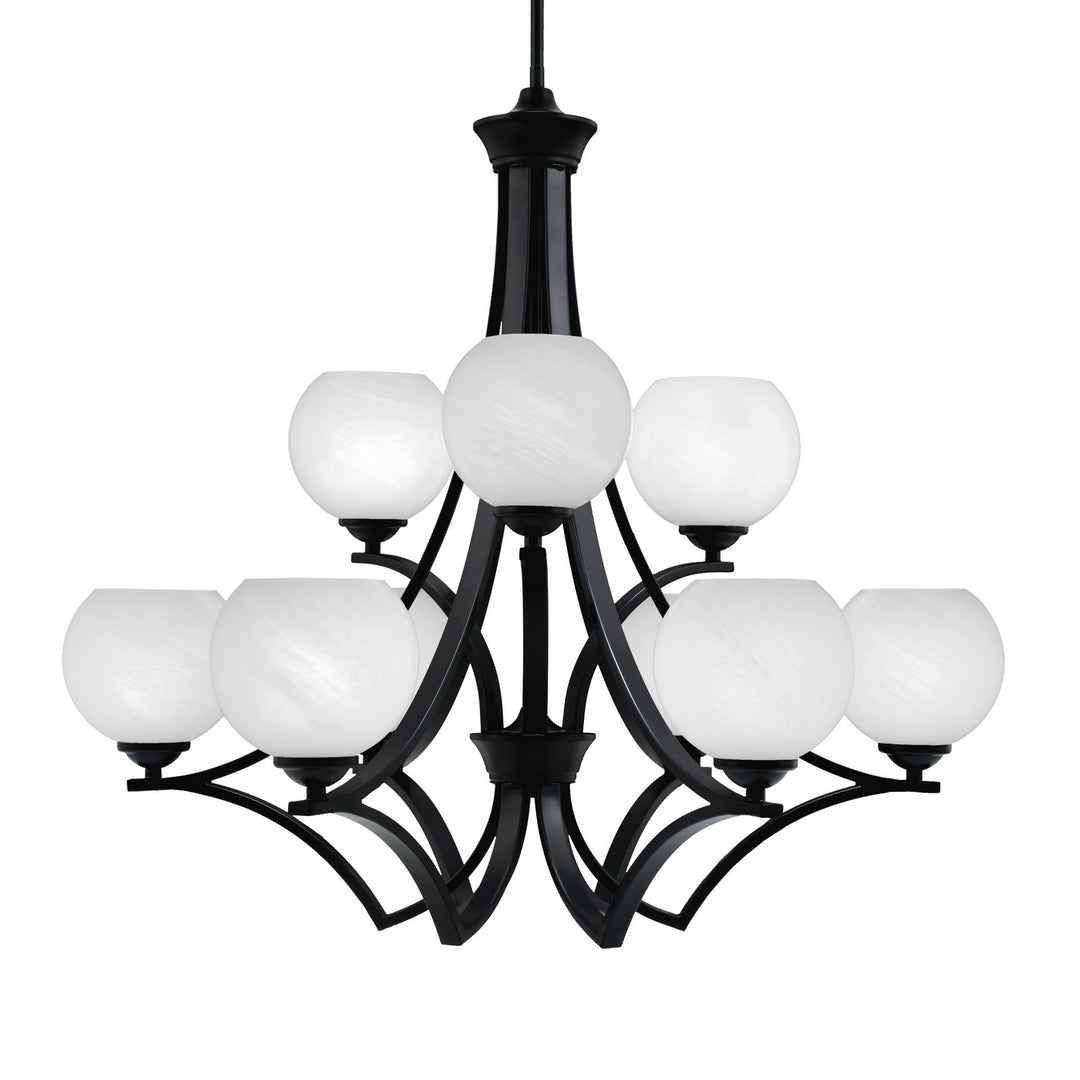 Toltec Zilo 569-MB-4101 Chandelier Light - Matte Black