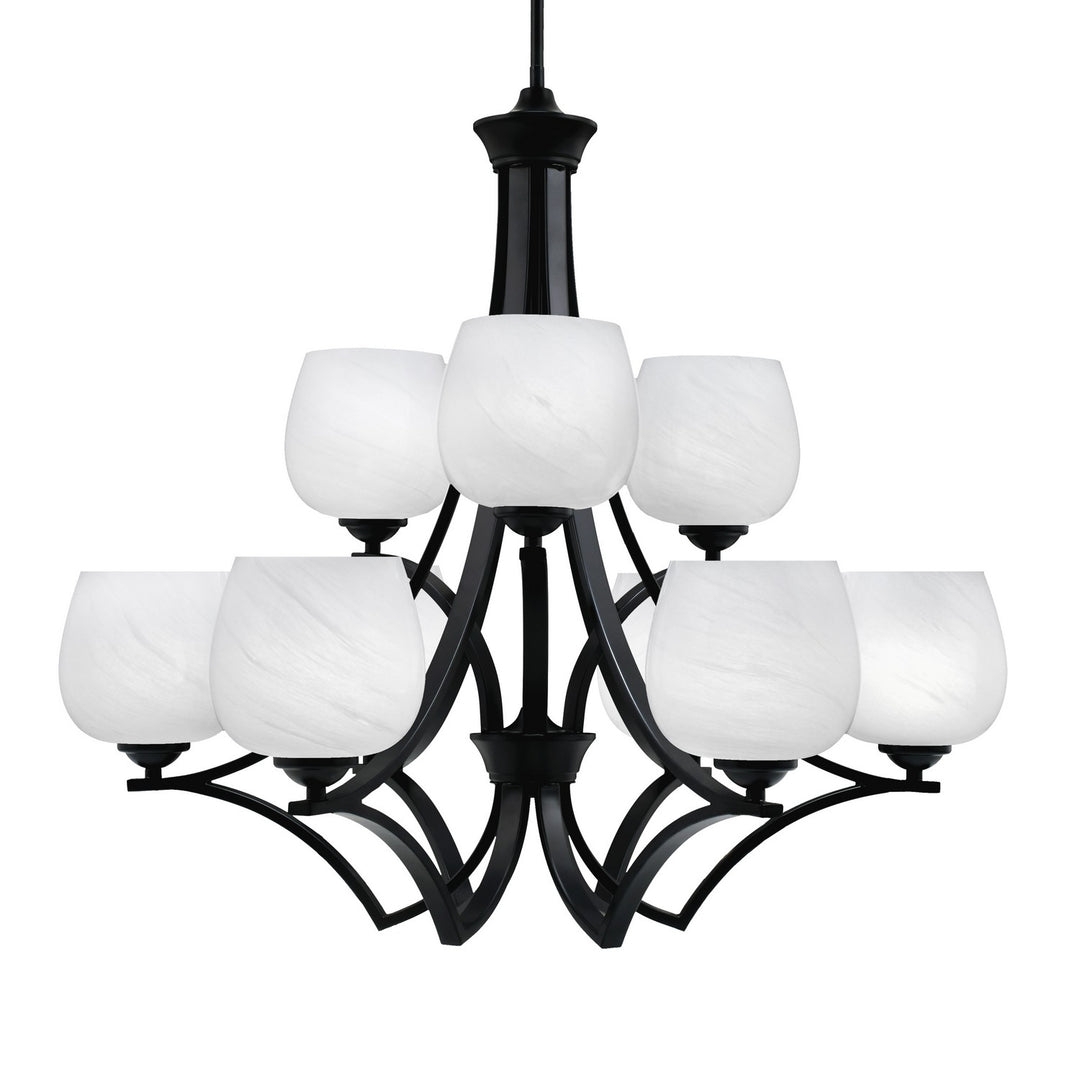 Toltec Zilo 569-MB-4811 Chandelier Light - Matte Black